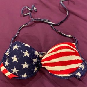 American flag bathing suit top